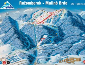 Ružomberok - Malinô Brdo mapa ZSL Volkl Cup 4. kolo