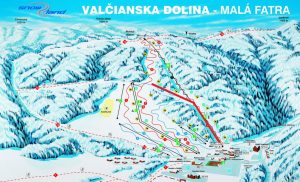 valčianska dolina mapa - rossignol cup